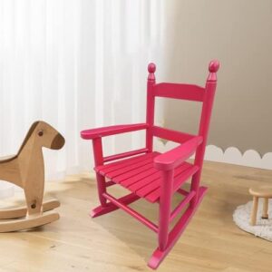 YiaFurio Kids Wooden Rocking Chair