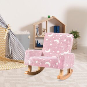 HONEY JOY Glow in the Dark Toddler Rocking Chair